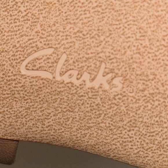 Clarks Blush and Beige Block Heel Sandals - Picture 12 of 13